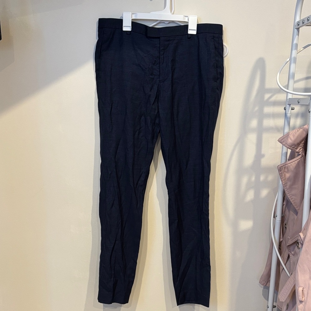 H&M Men's Dark Blue Dress Pants